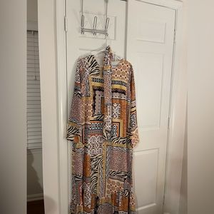 Maxi dress animal print (large)